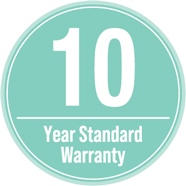 15 Year Standard Warranty
